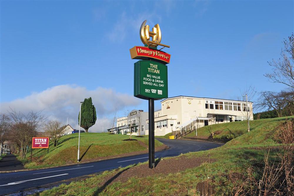 The Titan Hotell Clydebank Eksteriør bilde
